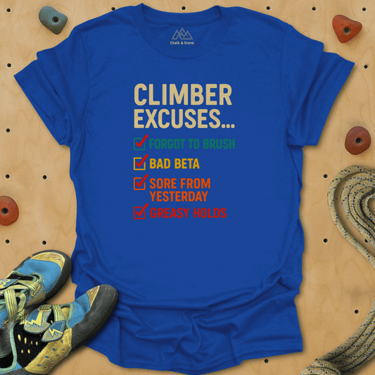 Climber Excuses Tee