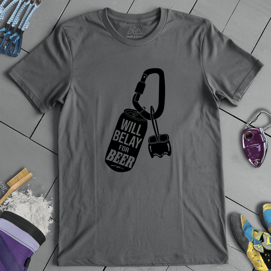 Will Belay for Beer Tee