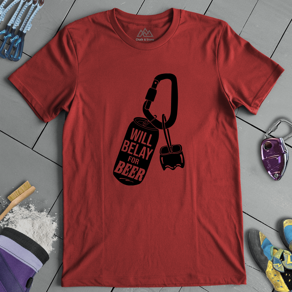 Will Belay for Beer Tee