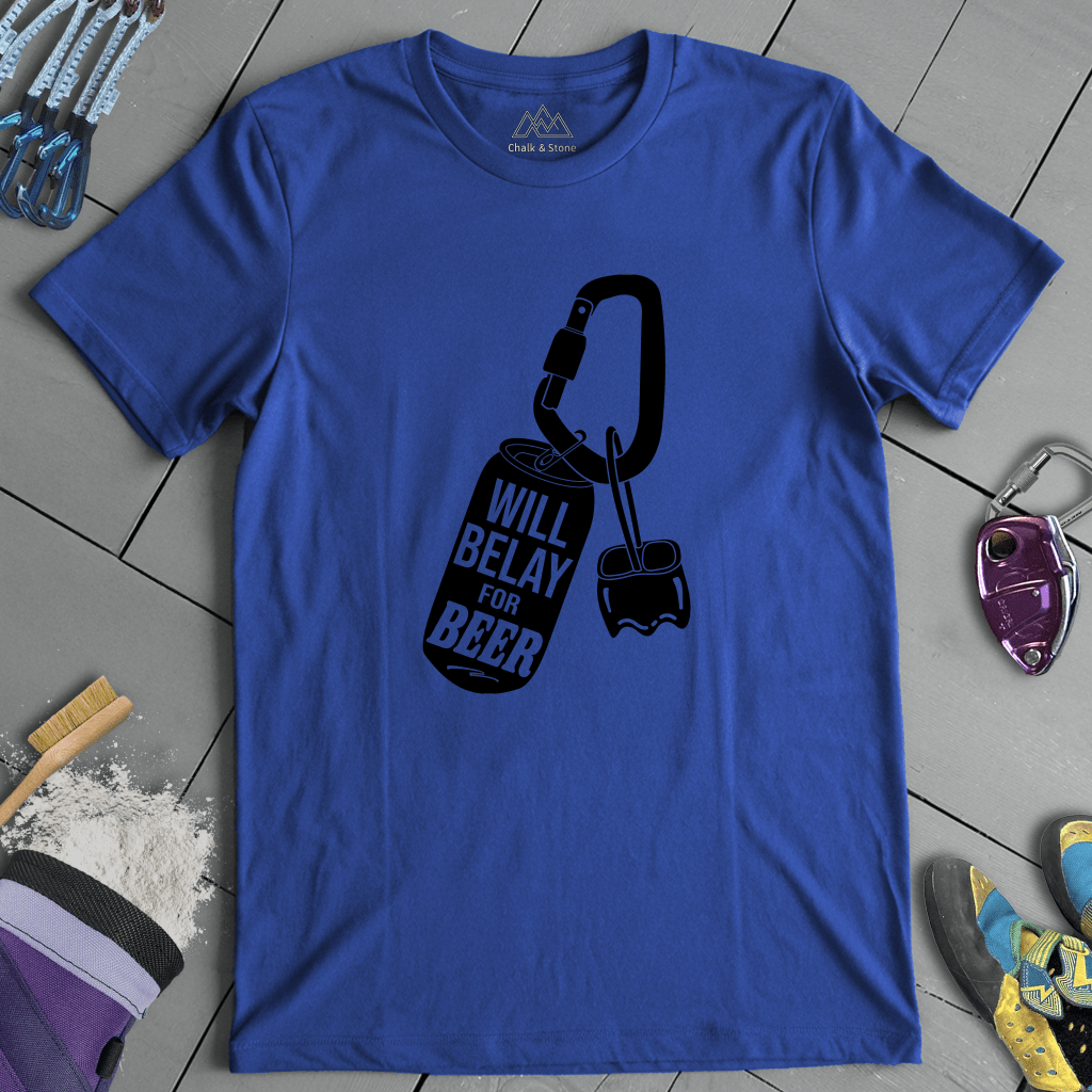 Will Belay for Beer Tee