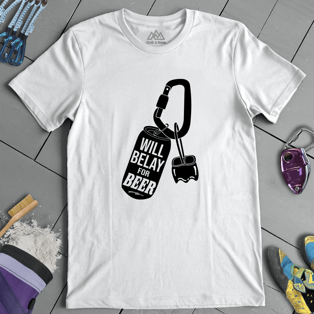 Will Belay for Beer Tee