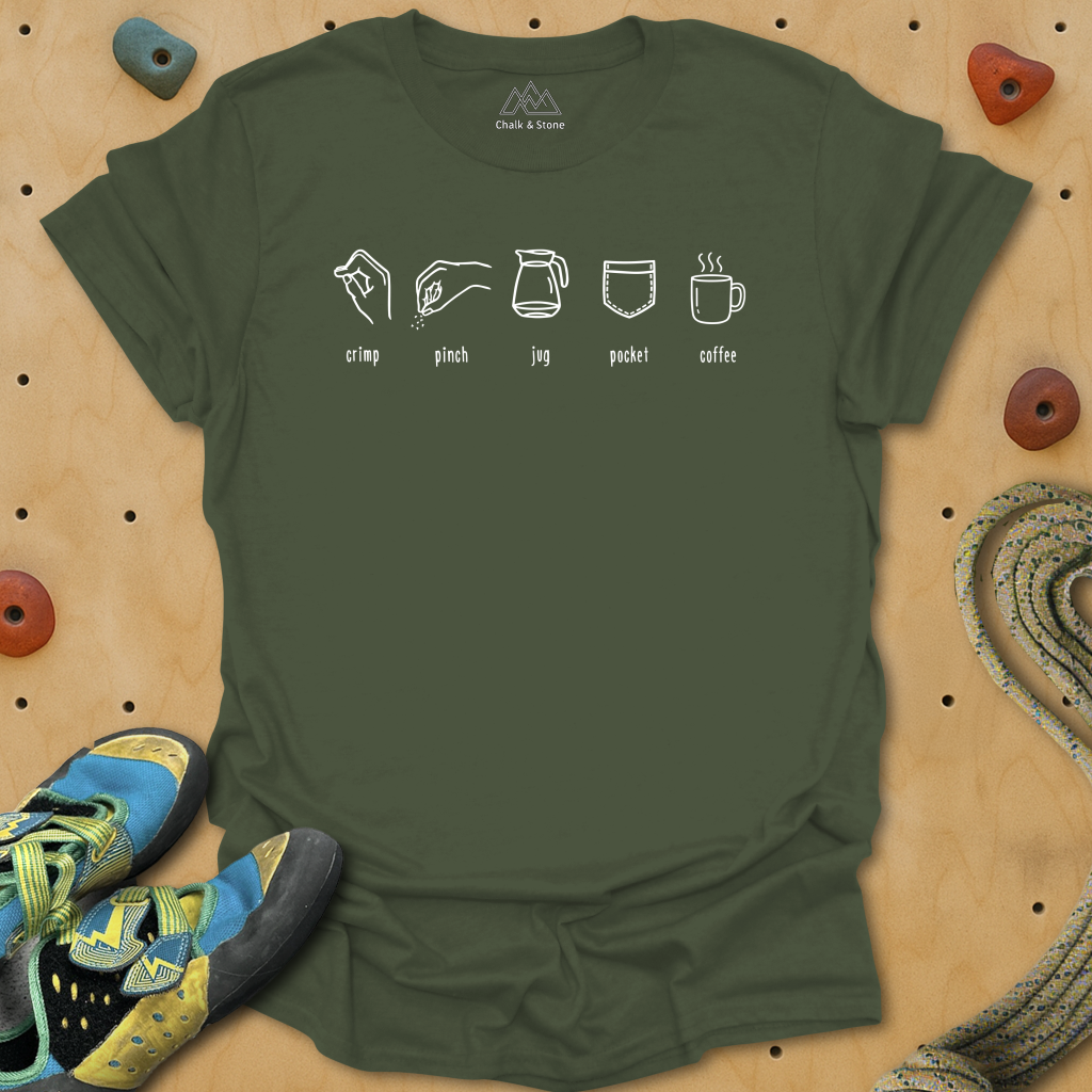 Minimal Climb Symbol Tee