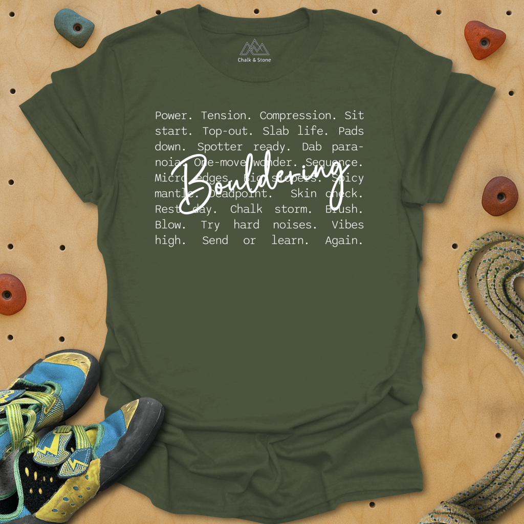 Bouldering Manifest Tee