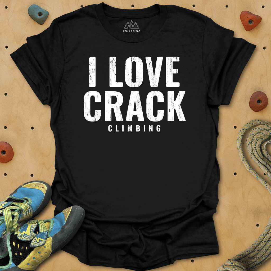 I Love Crack (climbing) Tee