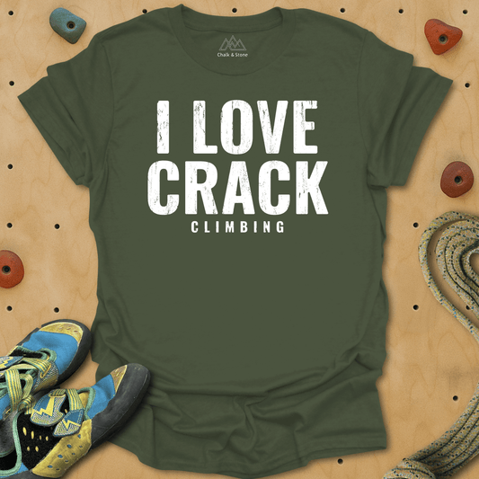 I Love Crack (climbing) Tee