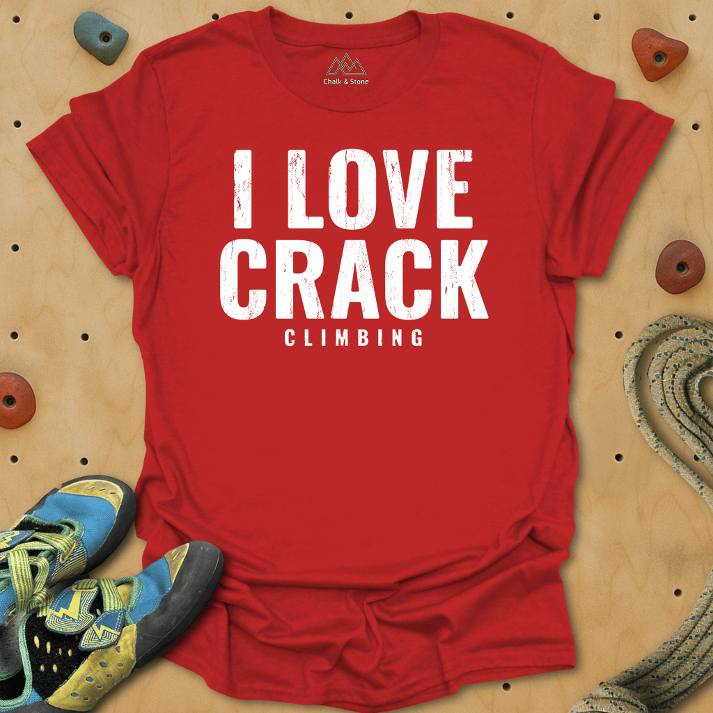 I Love Crack (climbing) Tee