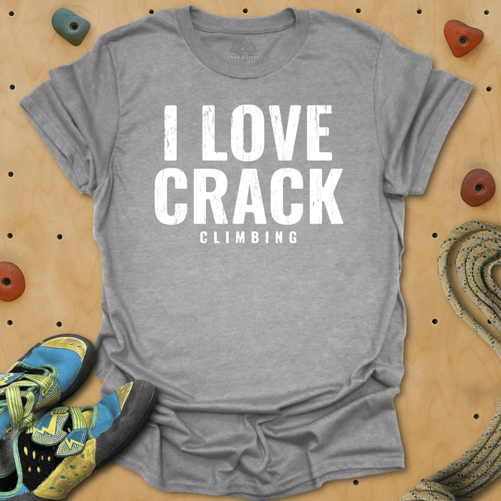 I Love Crack (climbing) Tee