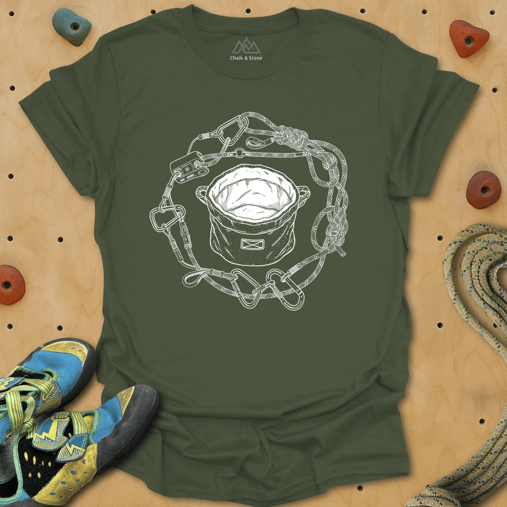 Chalk Bag Equipment Swirl Tee