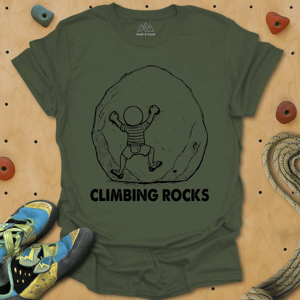 Egghead Climbing Rocks Tee