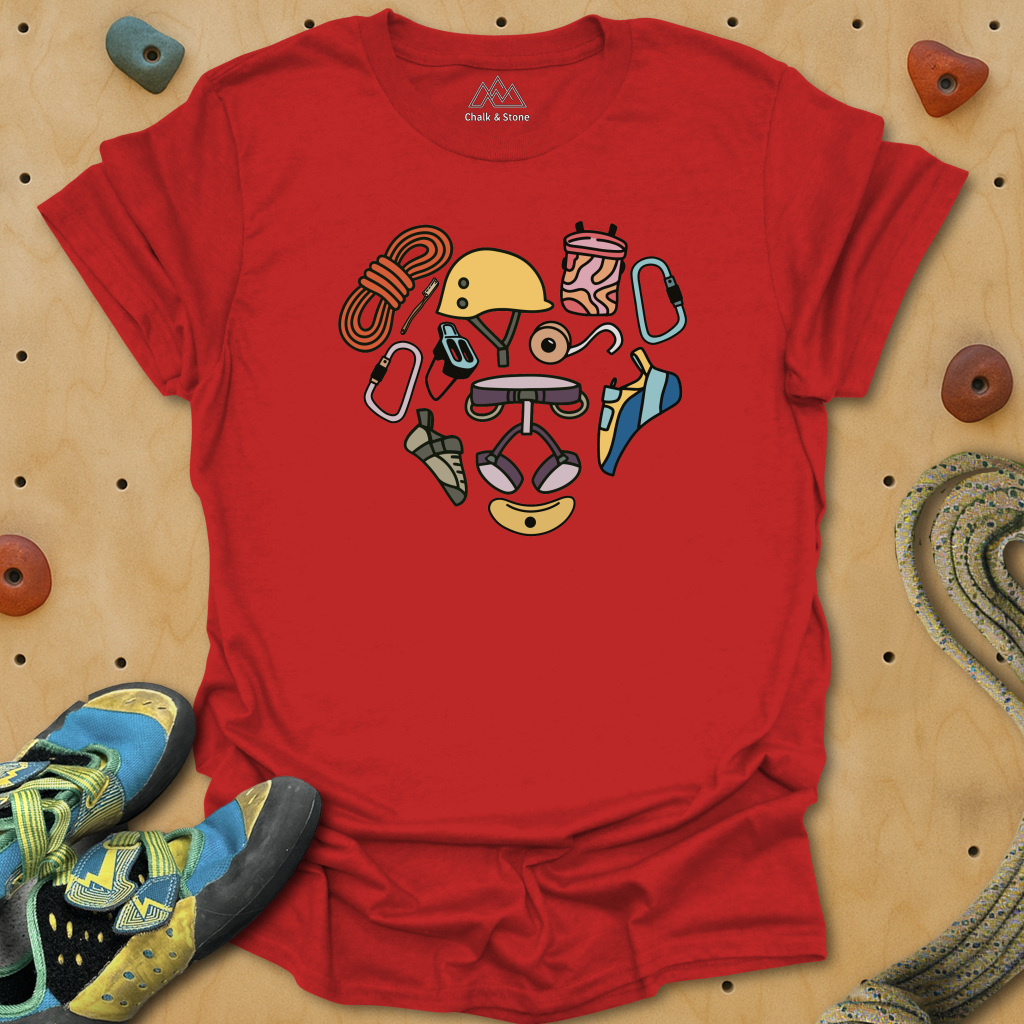 Heart Climb Equipment Tee