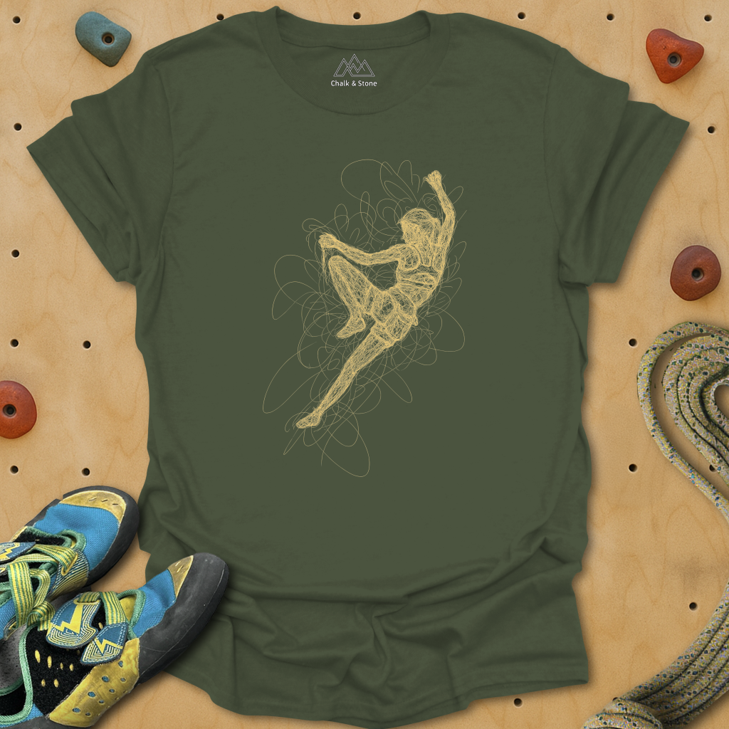 Scribbly Line Side Pull Tee