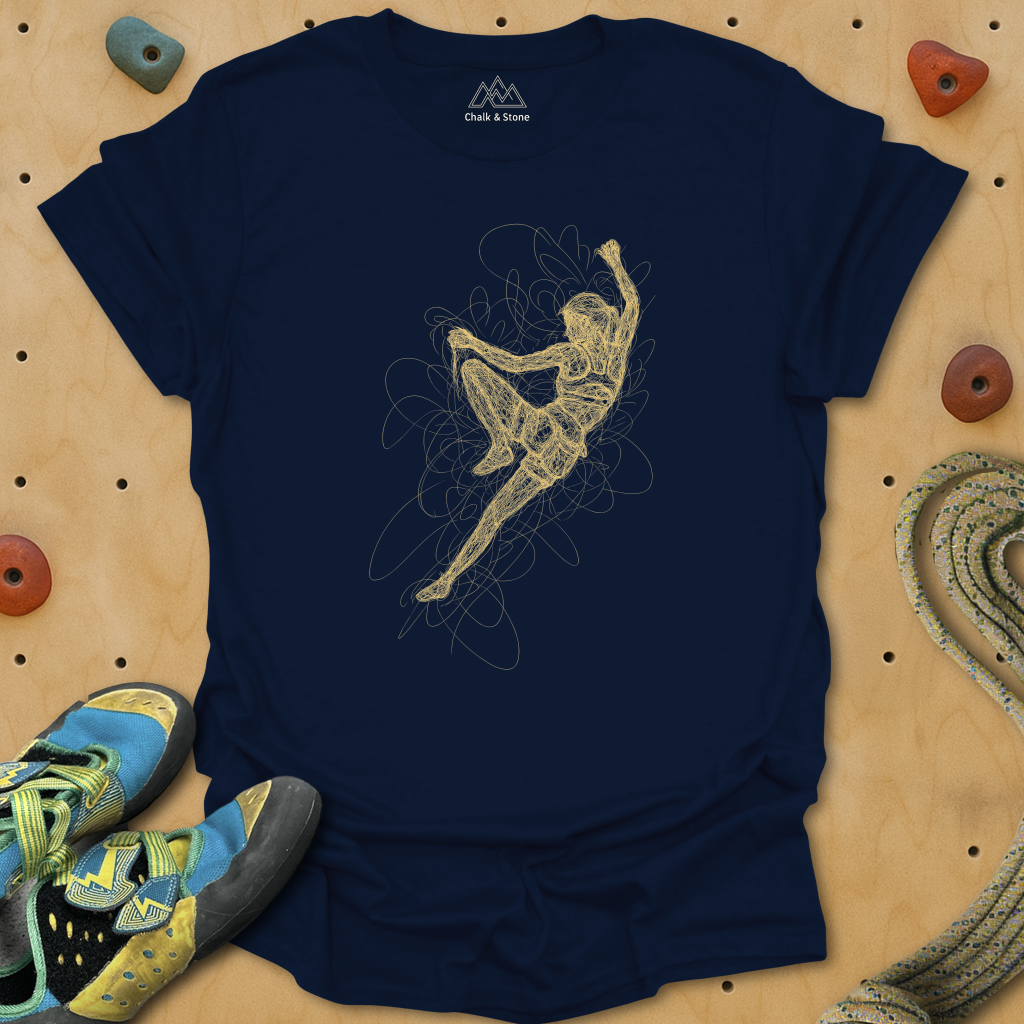 Scribbly Line Side Pull Tee