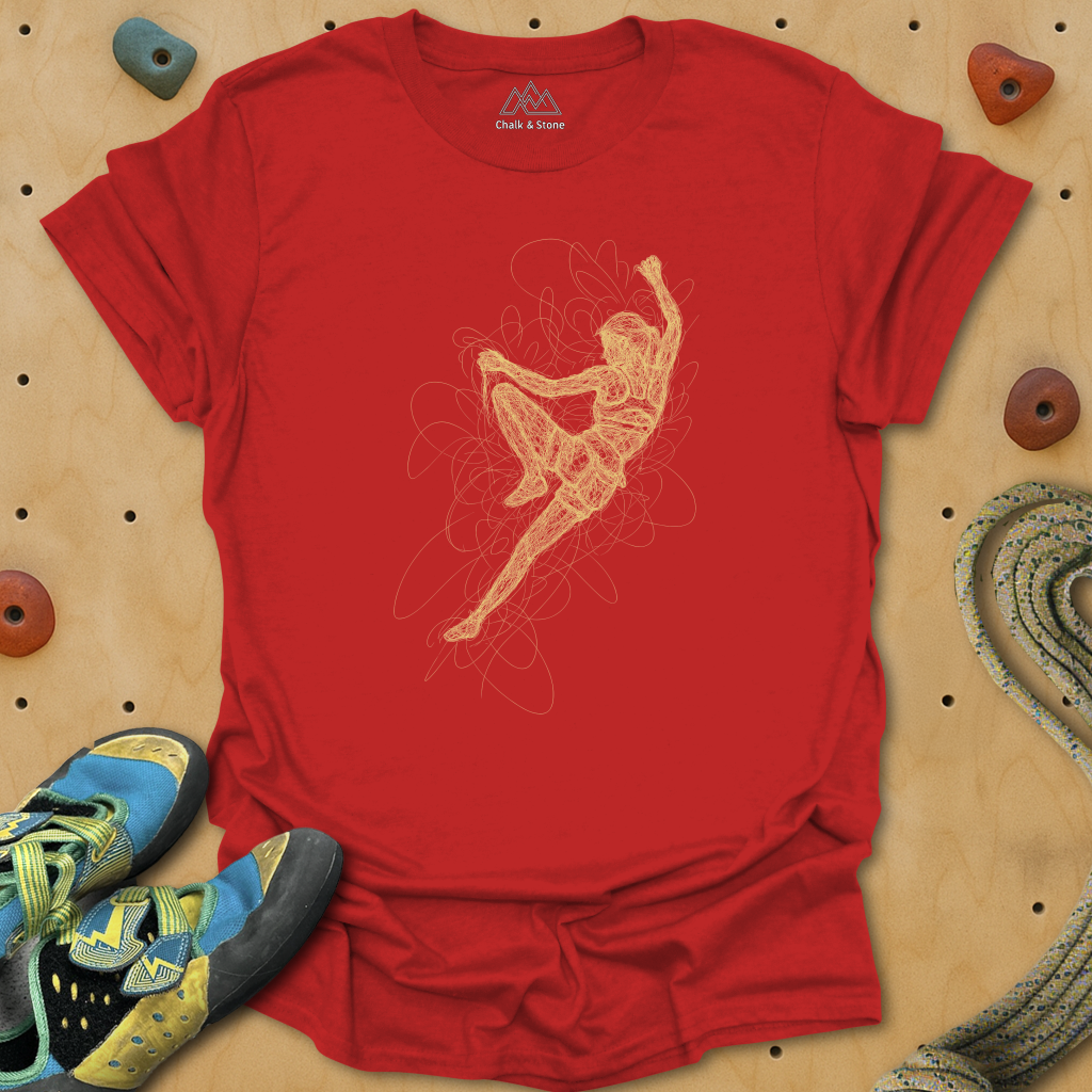 Scribbly Line Side Pull Tee