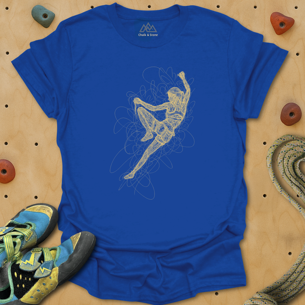 Scribbly Line Side Pull Tee