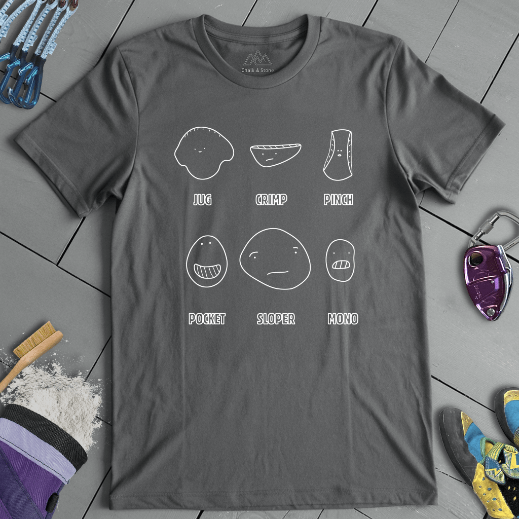 Types of Holds Faces Tee
