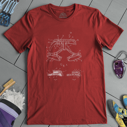 Climbing Harness Patent Tee