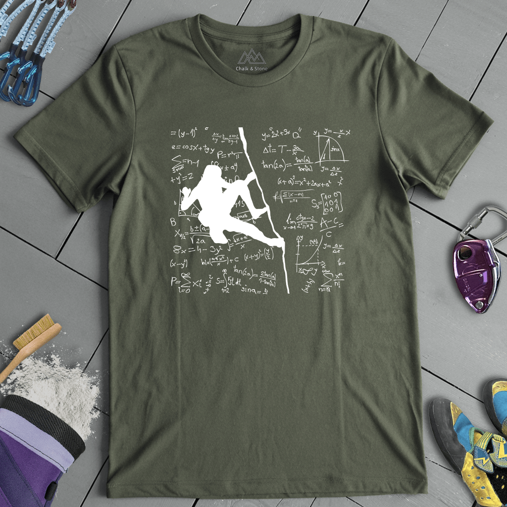Crack Climbing Equation Tee