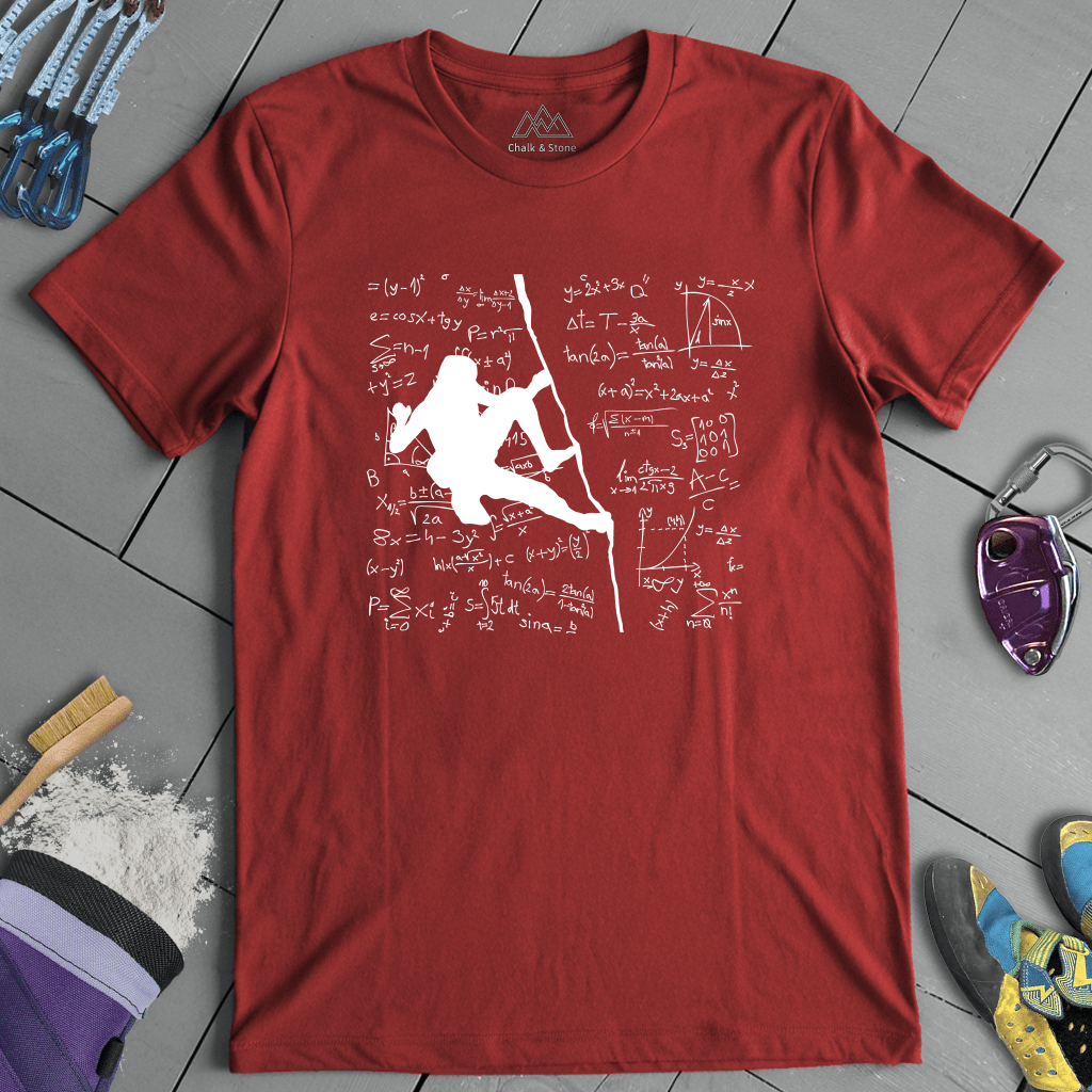 Crack Climbing Equation Tee