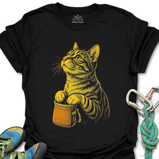 Cat Chalking Reading Tee