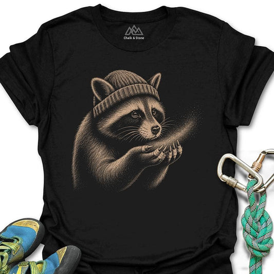Raccoon Blowing Chalk Tee