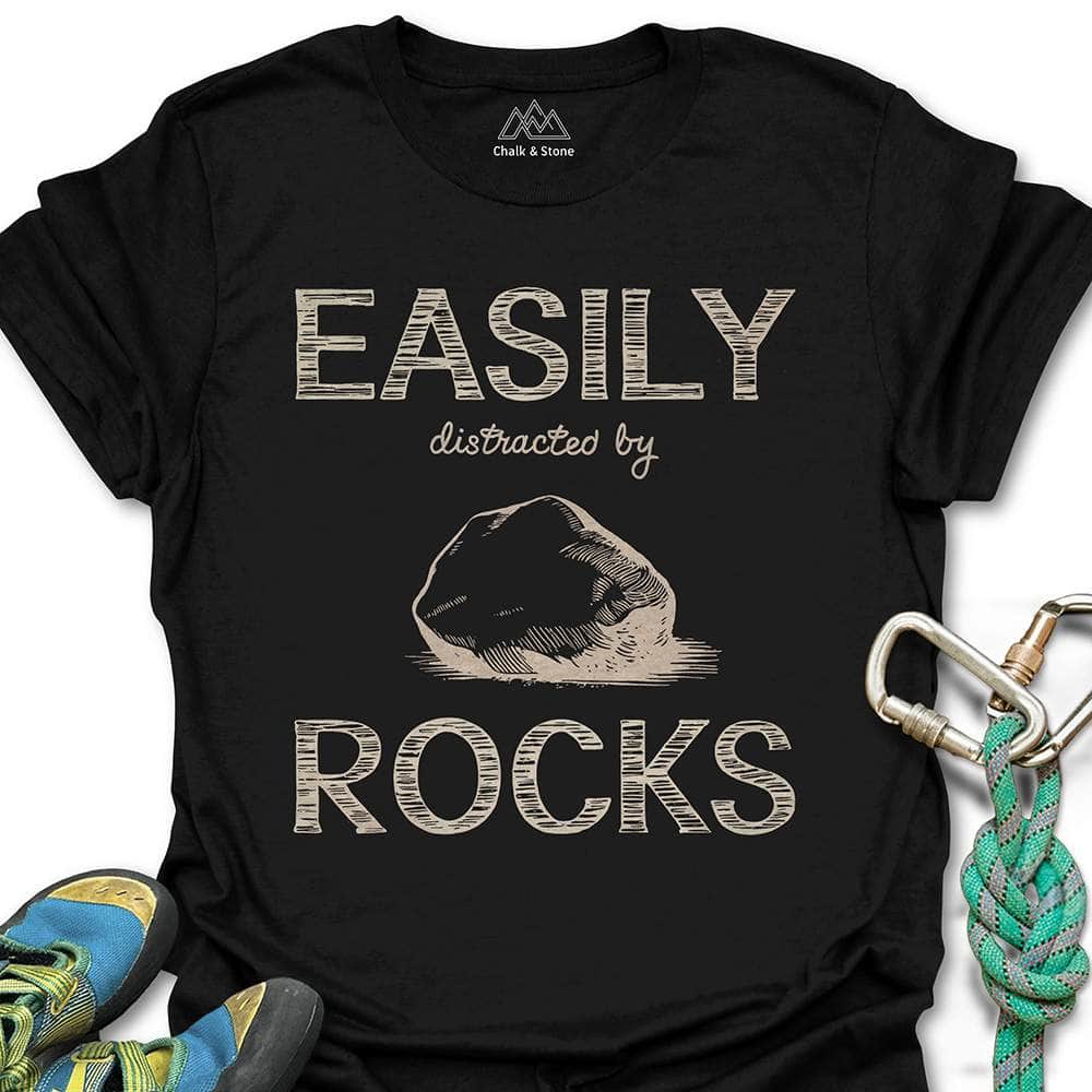 Easily Distracted By Rocks Tee
