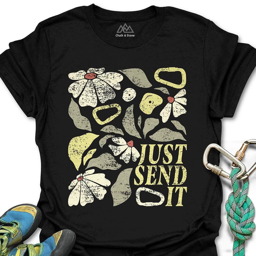 Just Send It Boho Flower Tee