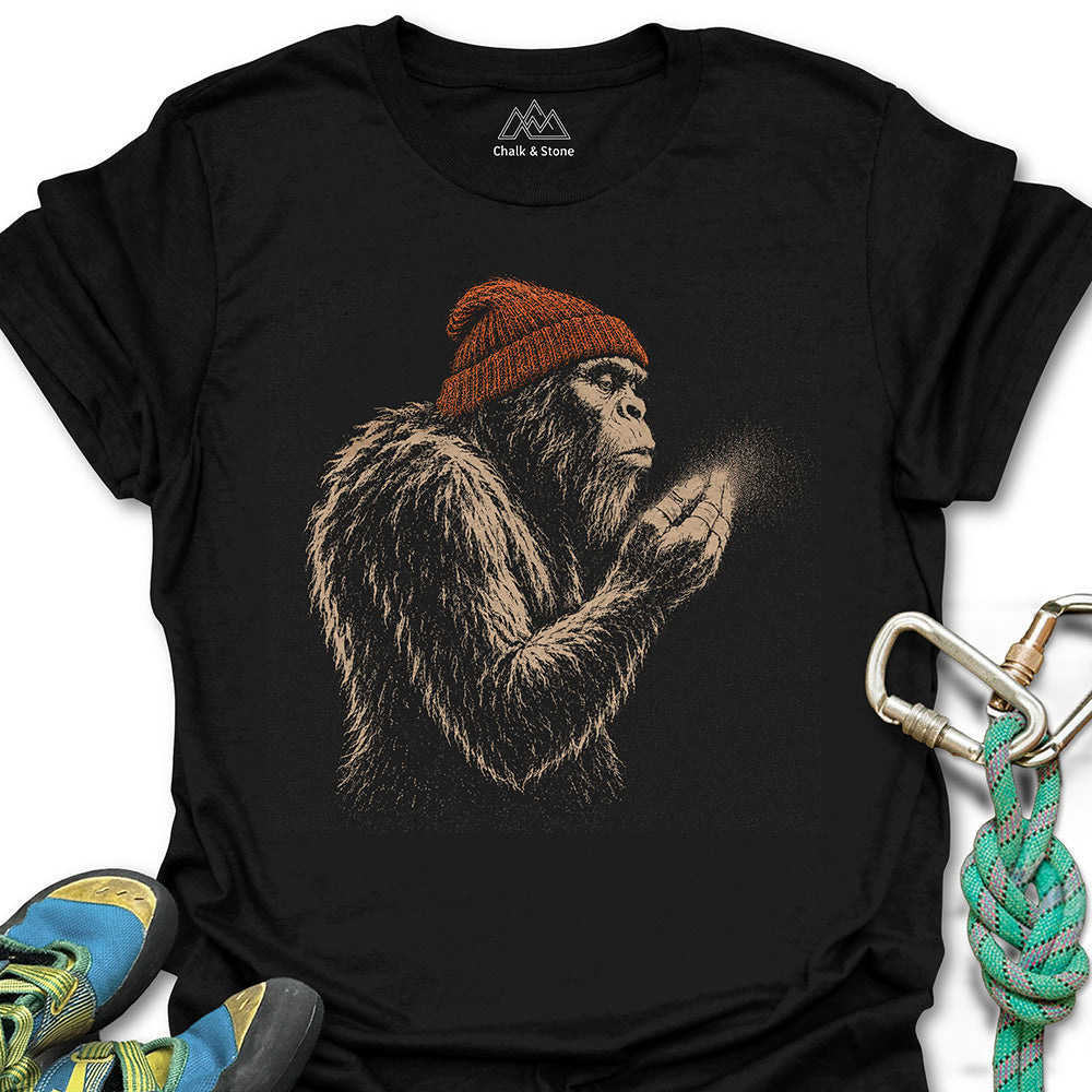 Sasquatch Blowing Chalk Beanie Tee