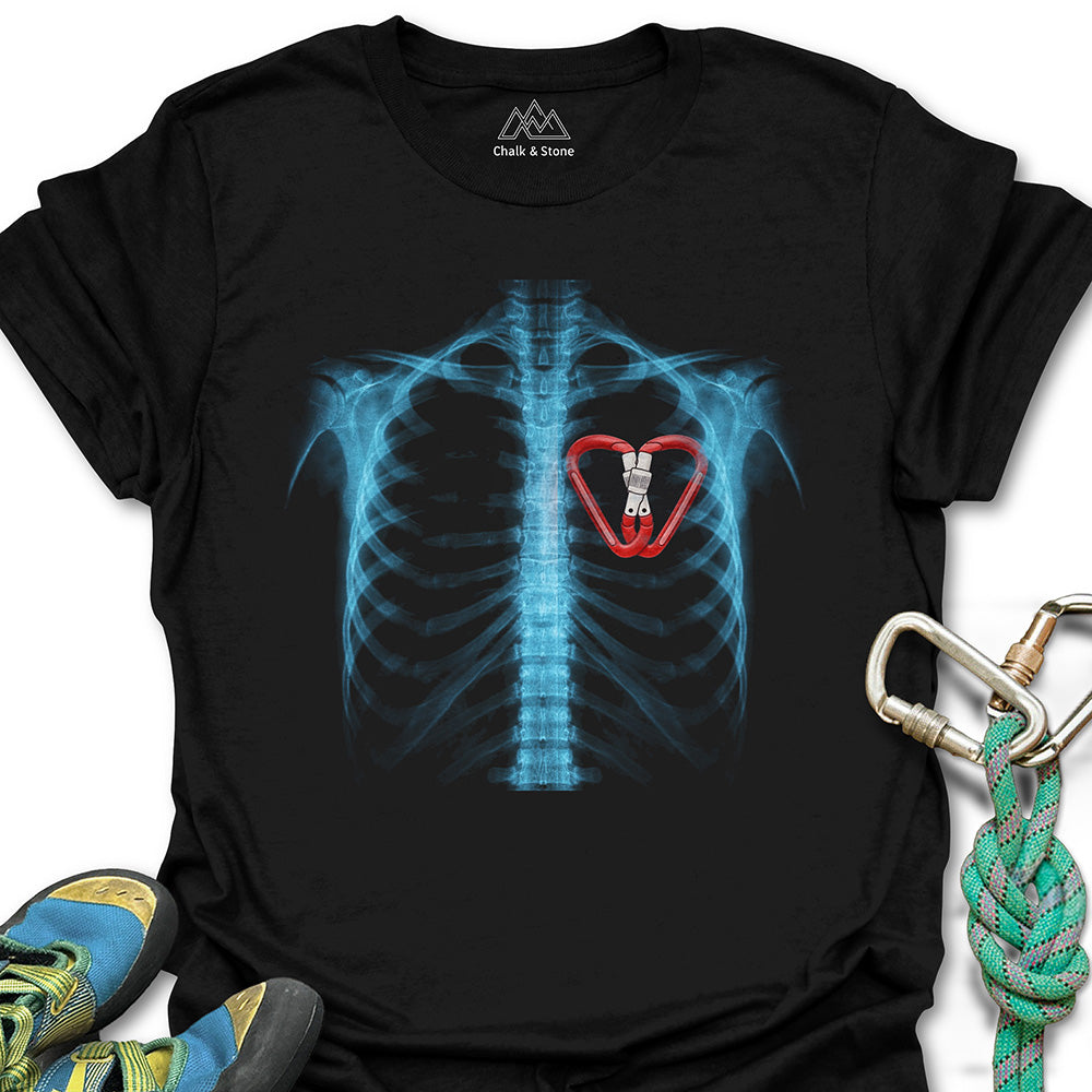 X-ray Carabiner Heart Tee