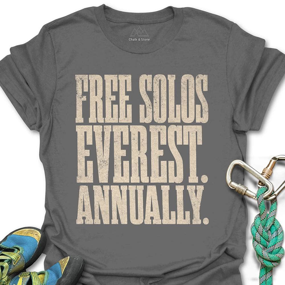 Free Solo Everest Text Tee