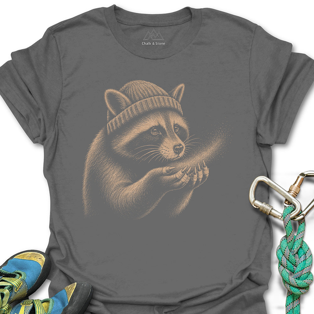 Raccoon Blowing Chalk Tee