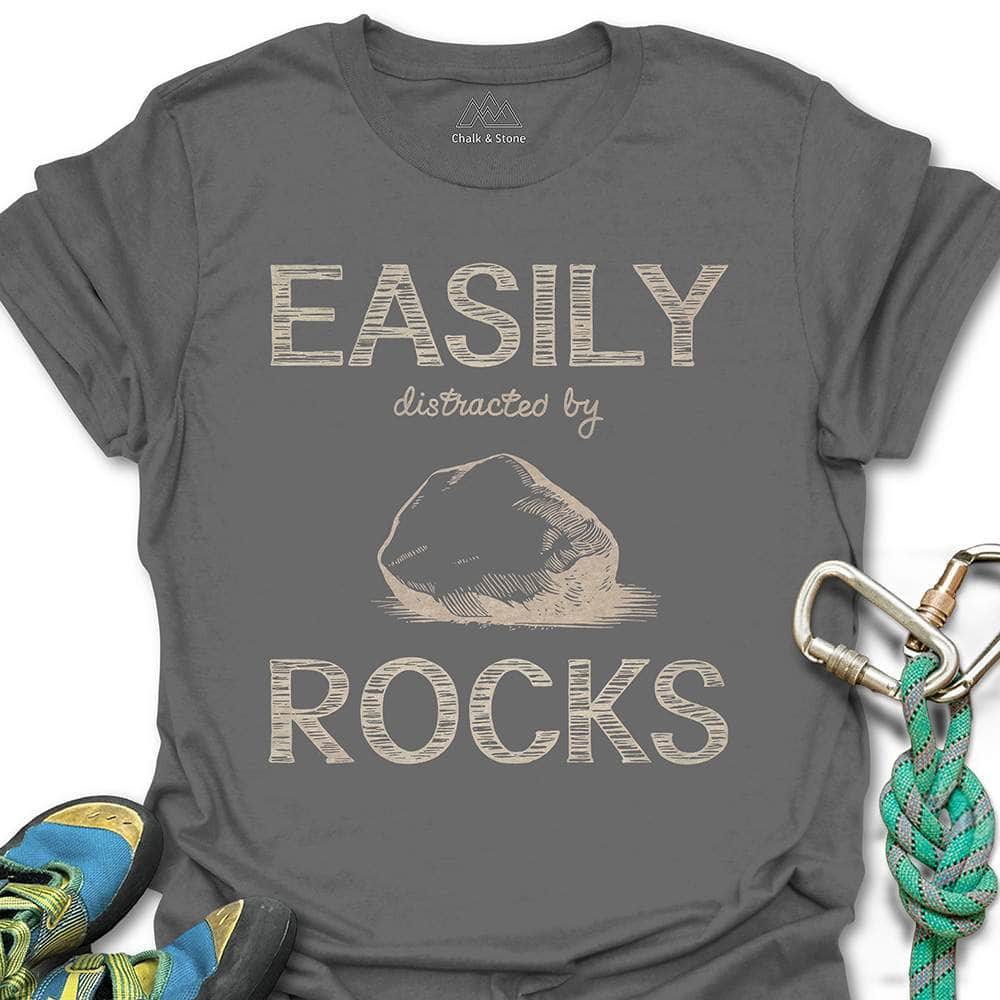 Easily Distracted By Rocks Tee
