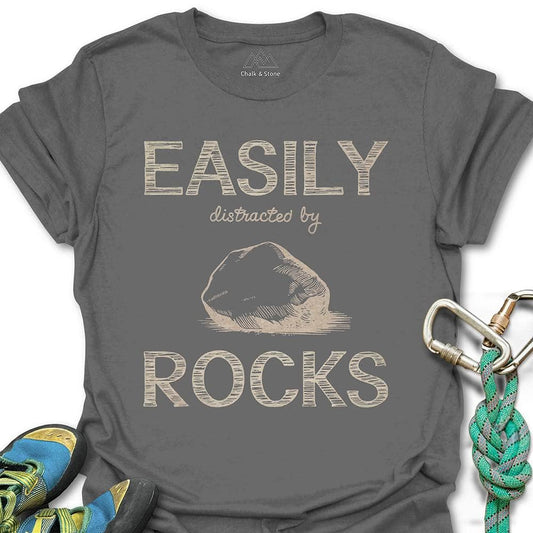 Easily Distracted By Rocks Tee