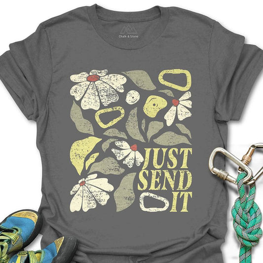 Just Send It Boho Flower Tee