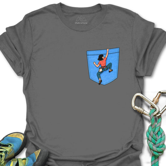 Girl Climber Pocket Tee