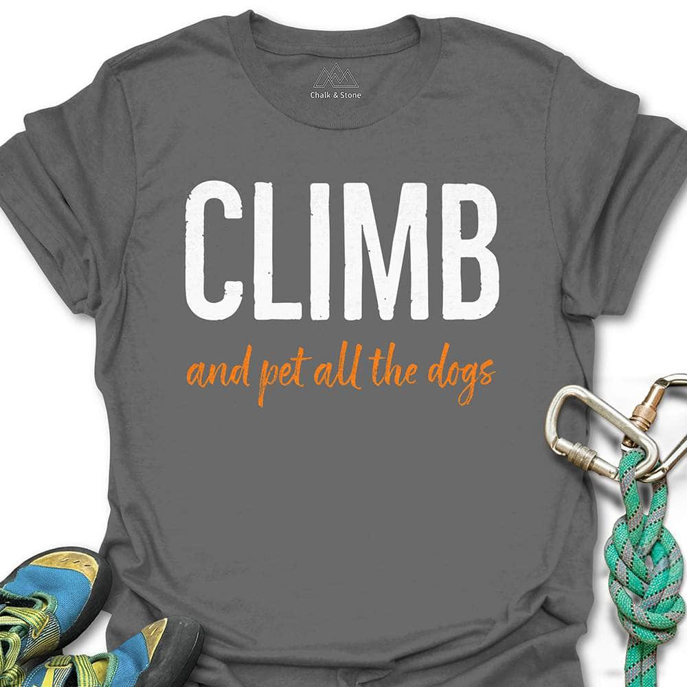 Climb And Pet Dogs Tee