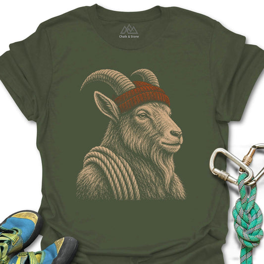 Goat Beanie Approach Tee