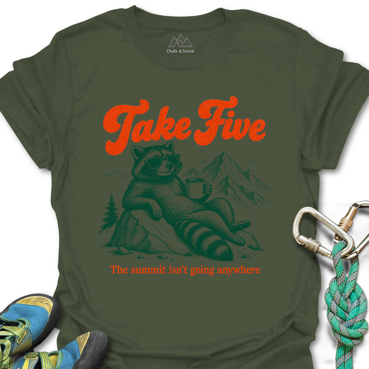 Take Five Raccoon Tee