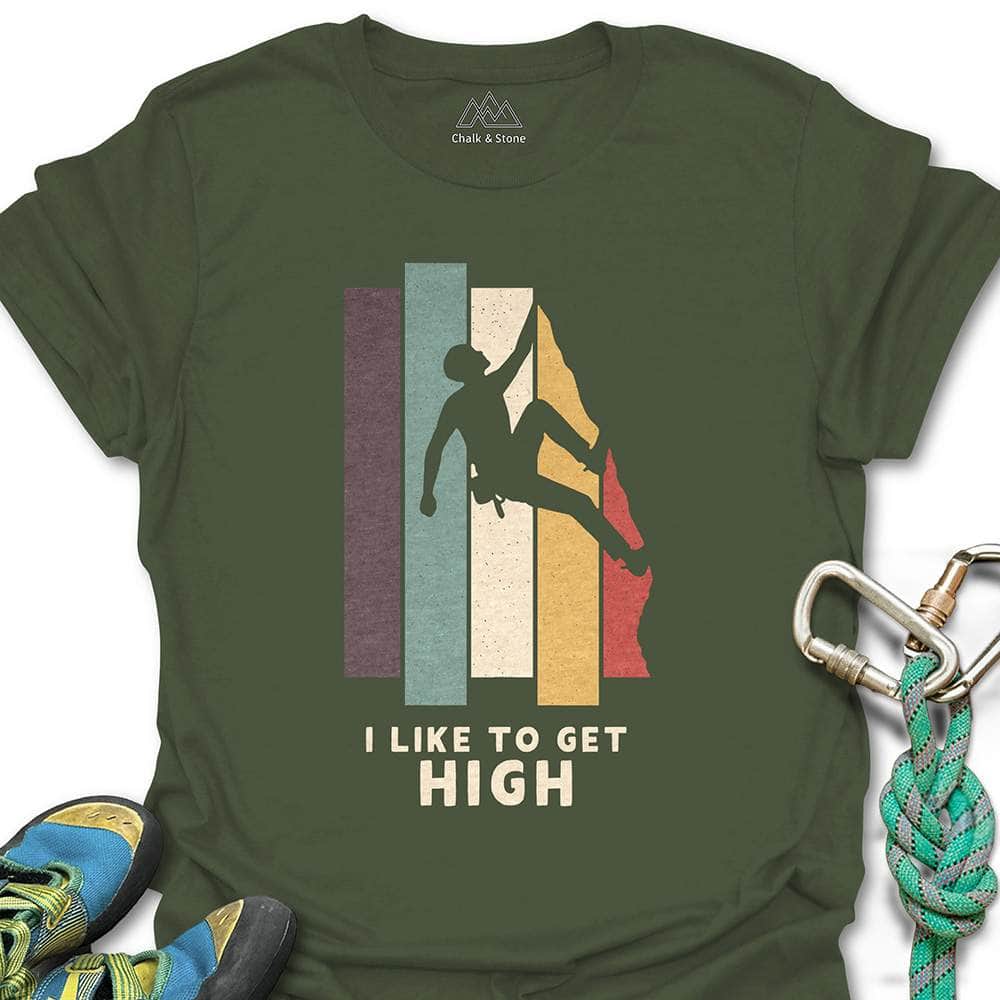 Like To Get High Retro Tee