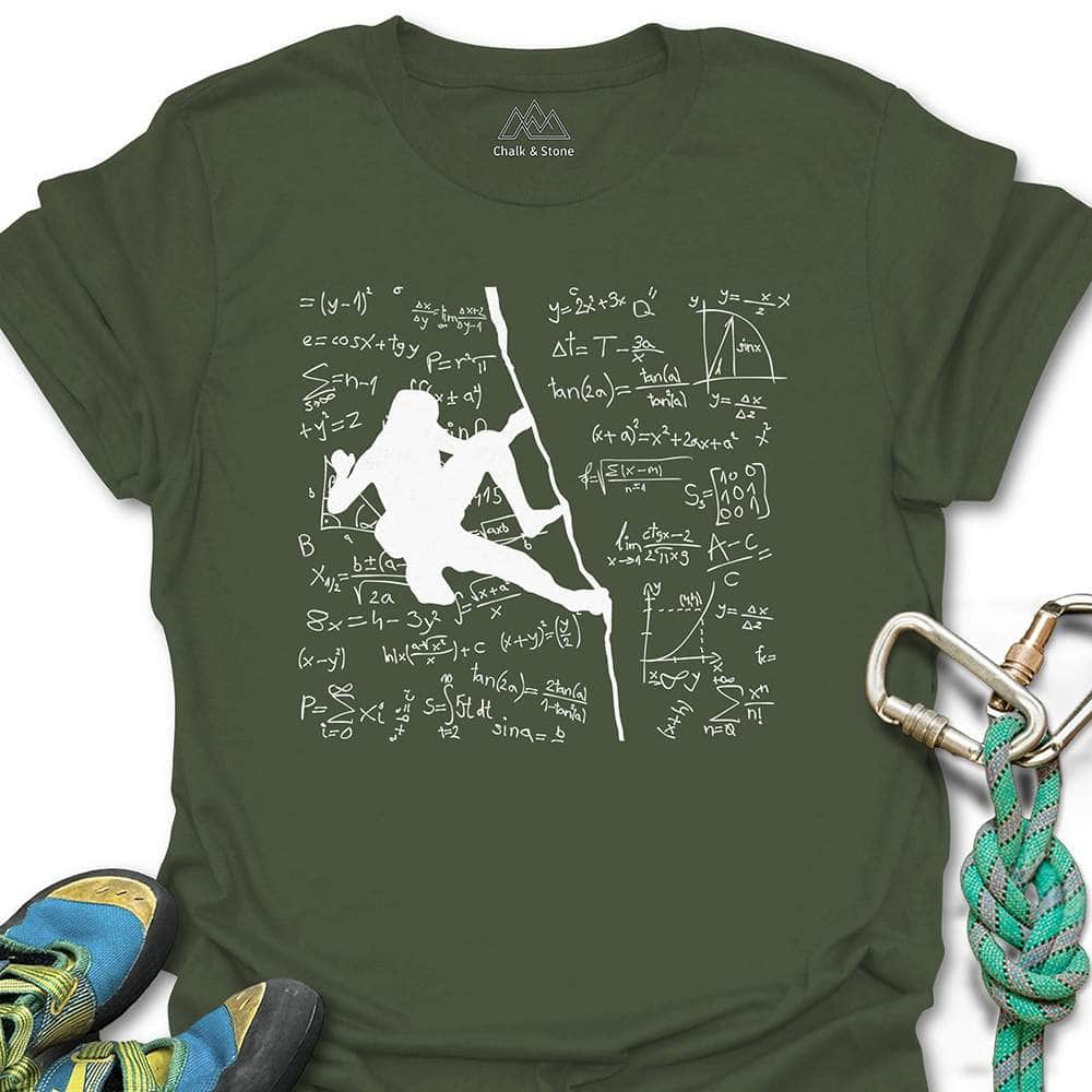 Crack Climbing Equation Tee