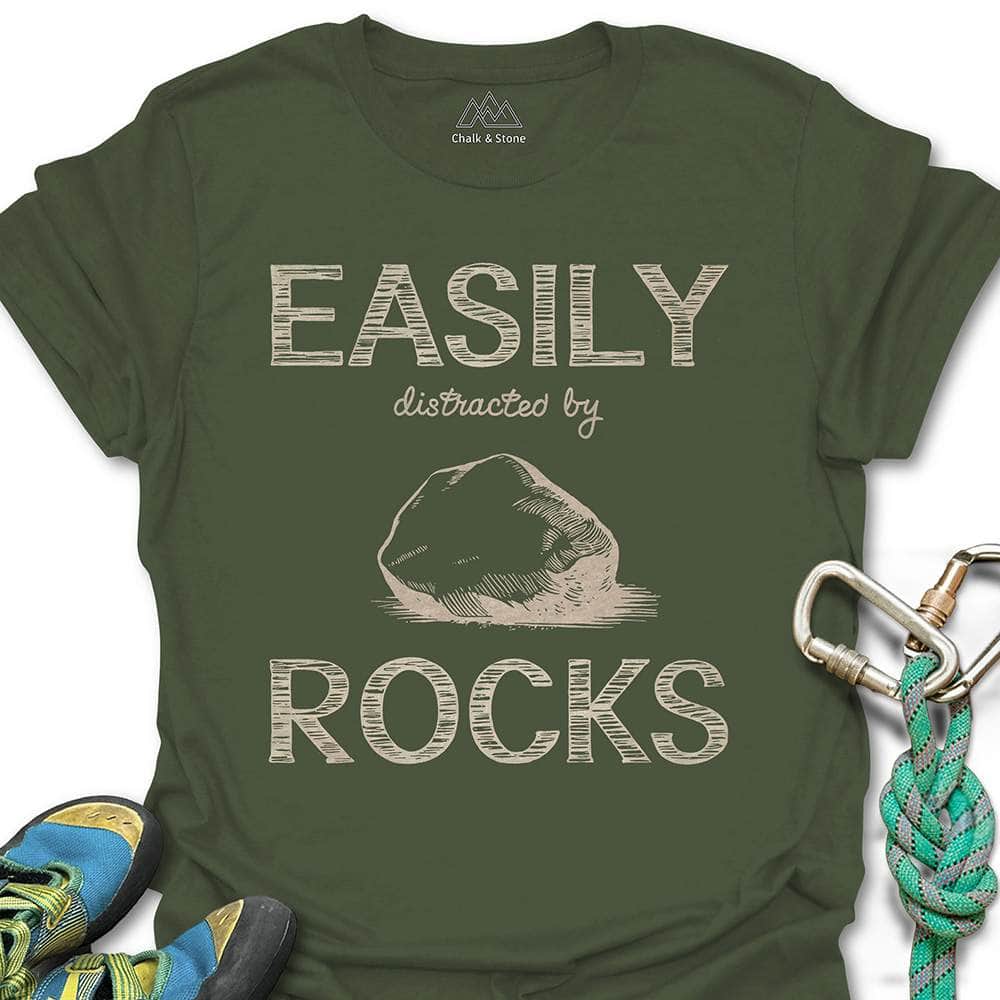 Easily Distracted By Rocks Tee