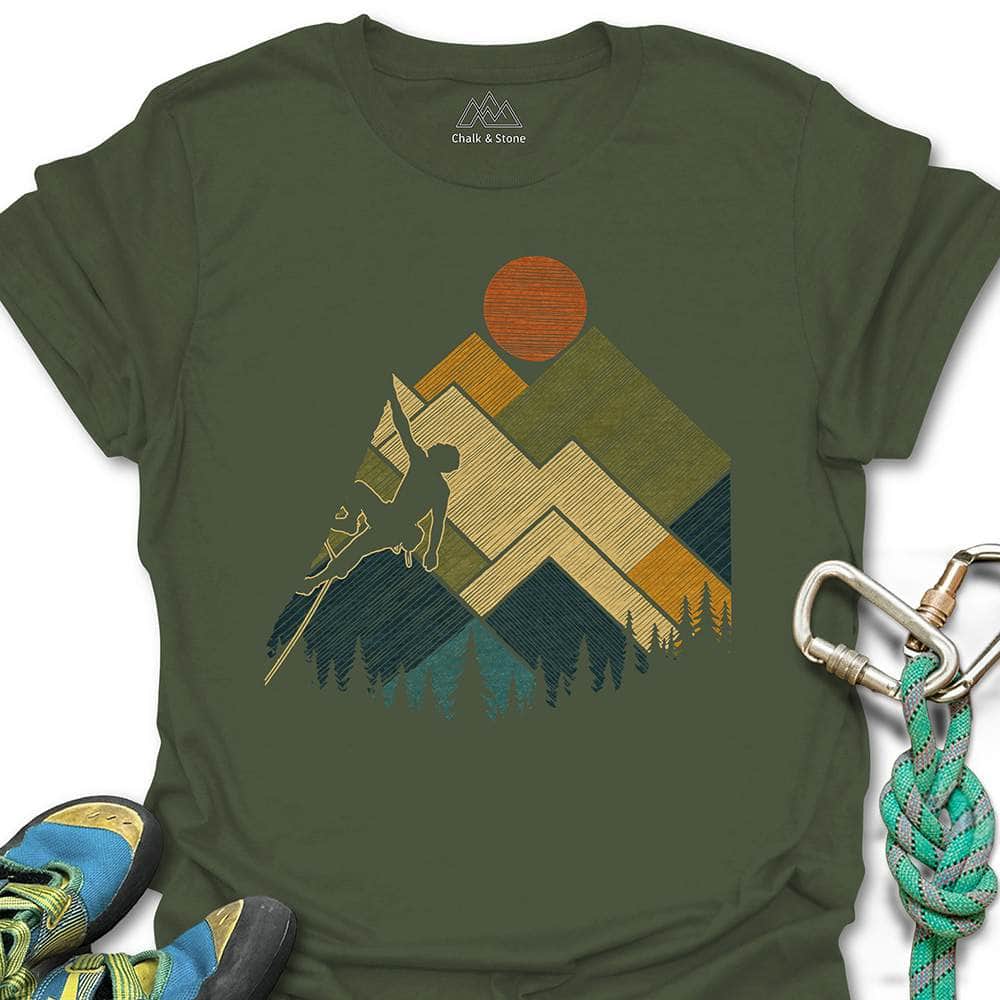 Stacked Geometric Mountain Climber