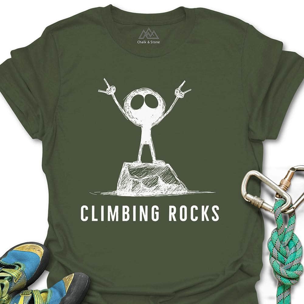 Climbing Rock On Tee