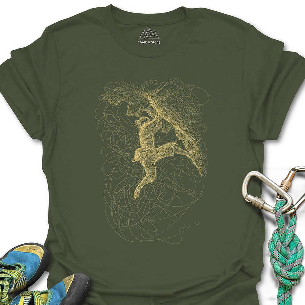 Scribbly Line Body Tension Tee