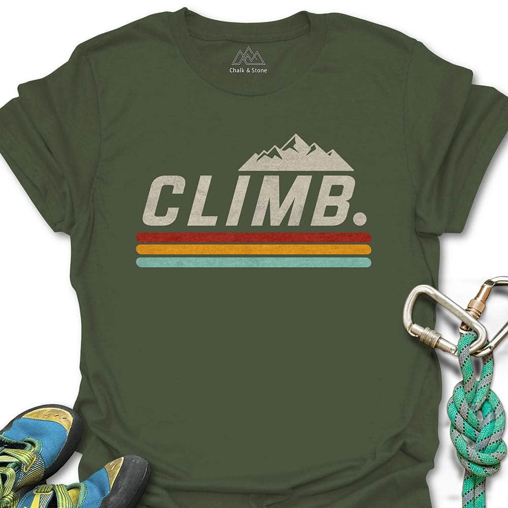 Climb Retro Stripe Tee