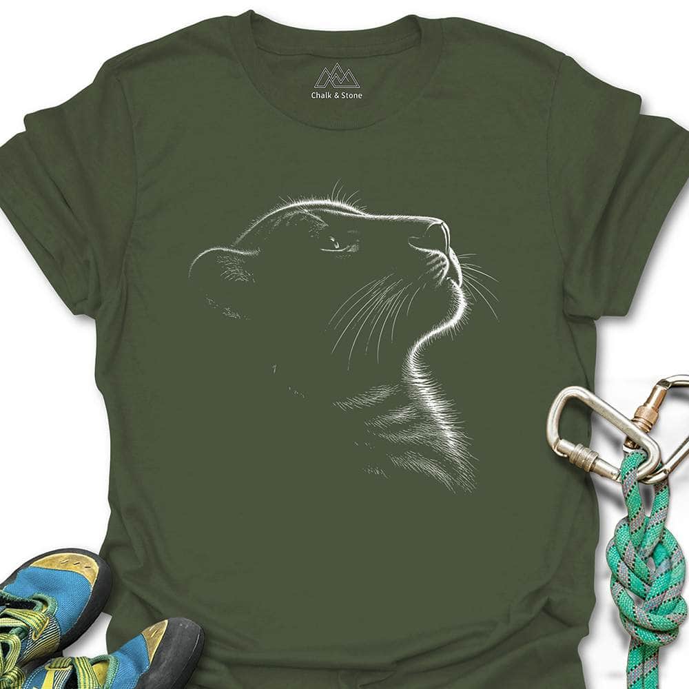 Snow Leopard Rim Lit Tee