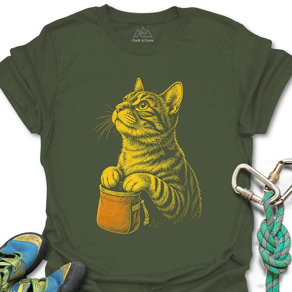 Cat Chalking Reading Tee