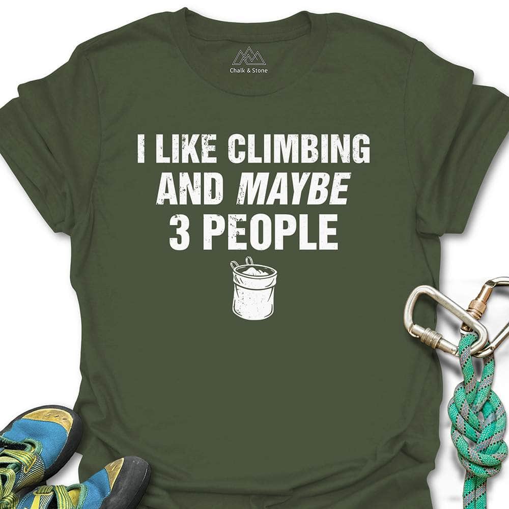 Climbing And 3 Peeps Tee