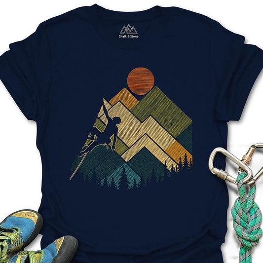 Stacked Geometric Mountain Climber