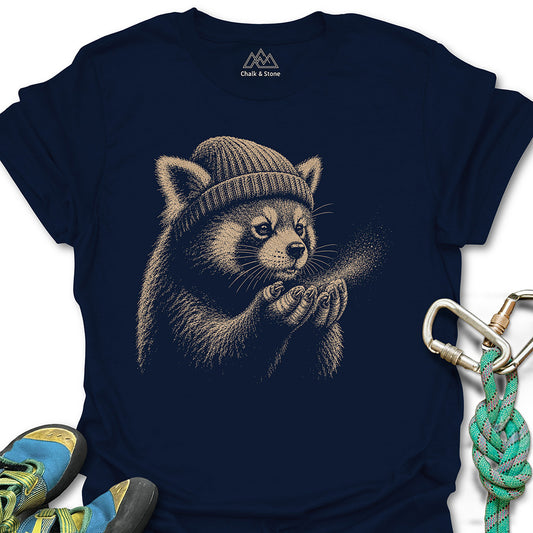 Red Panda Blowing Chalk Tee