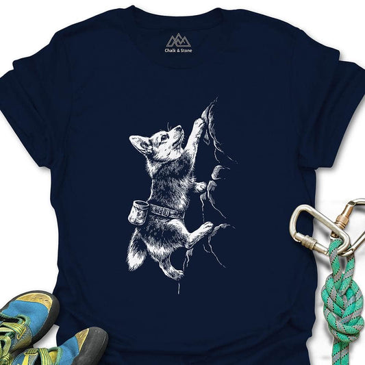 Corgi Scaling Wall Tee
